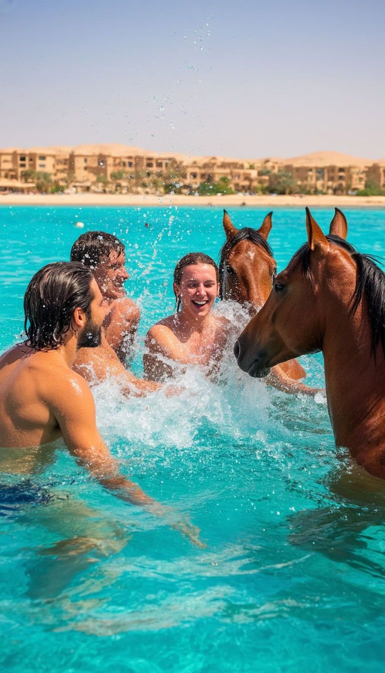 Horse Riding in Hurghada – 2-Hour Land & Sea Adventure